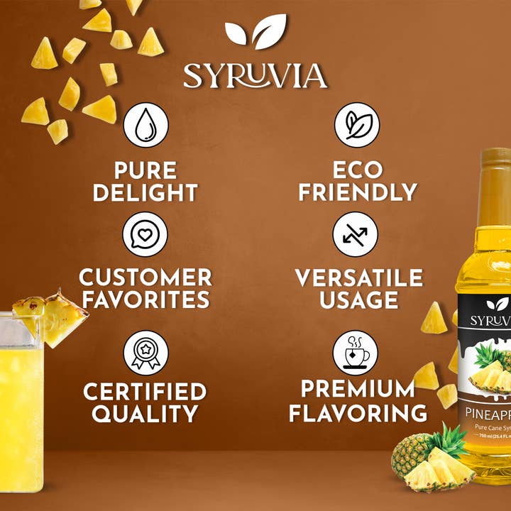 Syruvia - Wholesale Cocktail Mix/Syrup - Pineapple Syrup4
