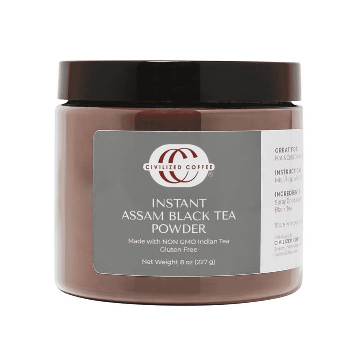 Instant Assam Black Tea Powder for Hot Tea, Iced Tea (8 oz) and other Purchase Wholesale instant black tea powder. Free Returns & Net 60 Terms on Faire trending on Faire.