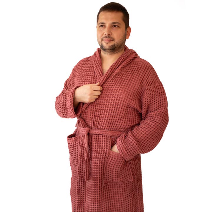 Vivamaison – Engroshandel Morgenkåbe - Unisex – Premium Vaflet Bomuld Badekåbe, Unisex Spa Komfort175