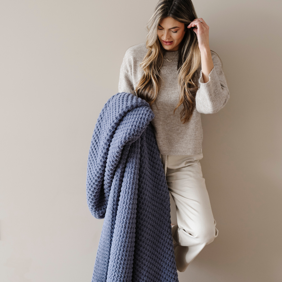 Saranoni - Wholesale Throw Blanket - WAFFLE KNIT THROW BLANKETS3