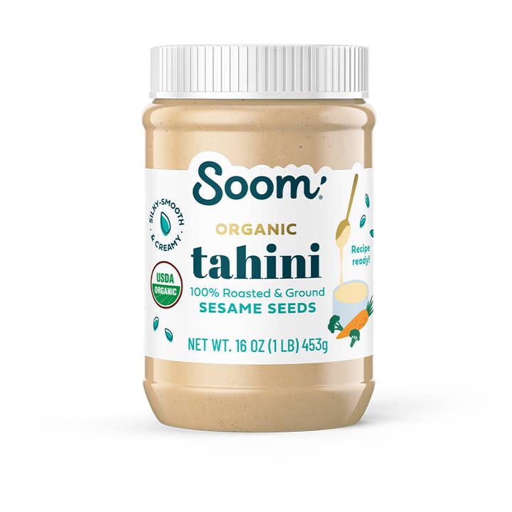 Organic Tahini Nut Butter (16oz) for wholesale by Soom Foods