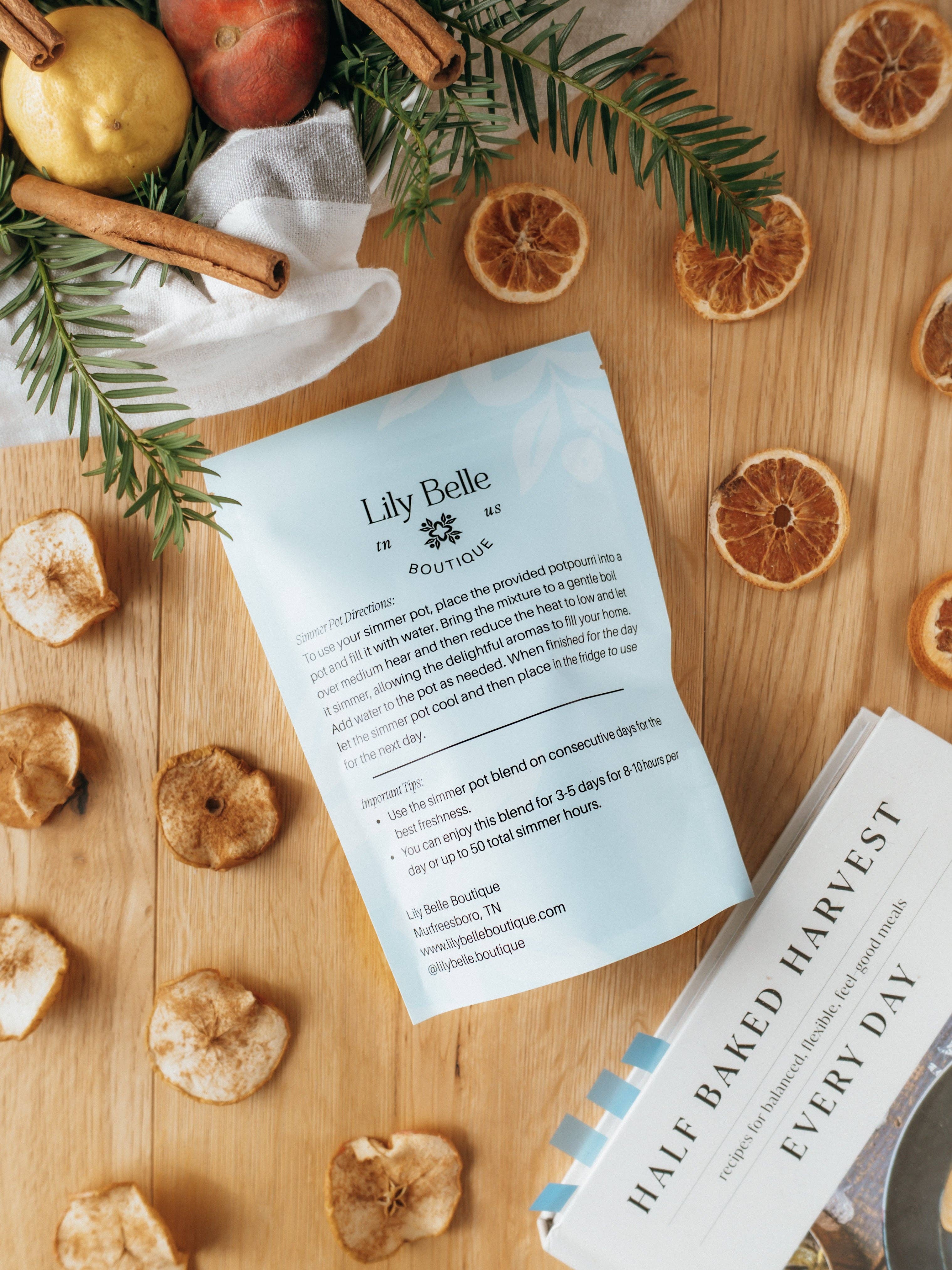 Lily Belle Boutique – wholesale Potpurri – Skördemorgon Simmer Pot | Apelsin Kanel Kryddnejlika1