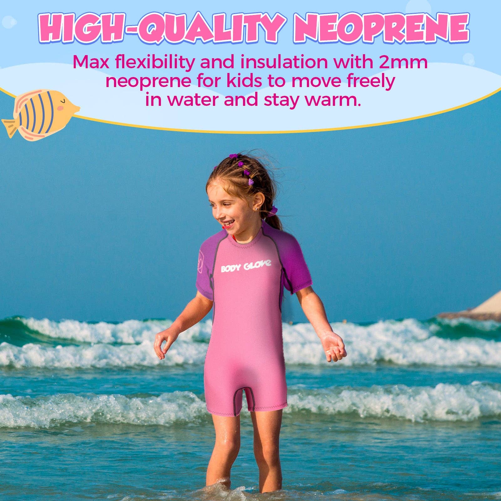 Sixale - Wholesale Wetsuit - Kids - Body Glove Pro 3 Kids Wetsuit 2mm Children's Shorty Wetsuit1