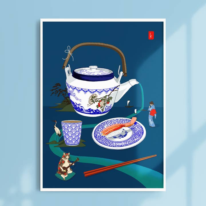 Ceremony, Art Print (A5,A4,A3) Japan Magic Rituals for wholesale by NKassia