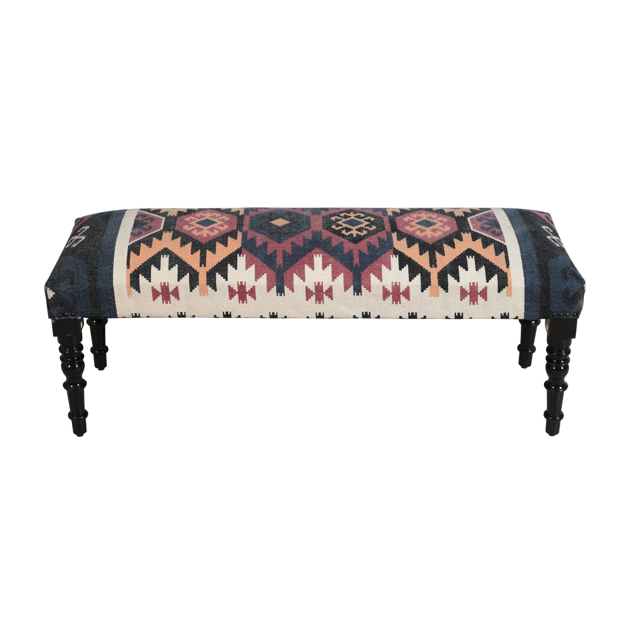 Multi Decorative Southwestern Accent Bench for Home or Office for wholesale on Faire2