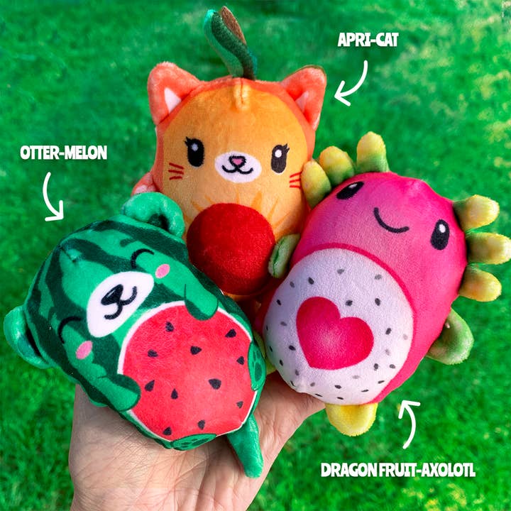 Top Trenz Inc - Wholesale Squishy Toy - Kids & Baby - Bubble Stuffed Squishy Friends - Fruit Mashup Series2