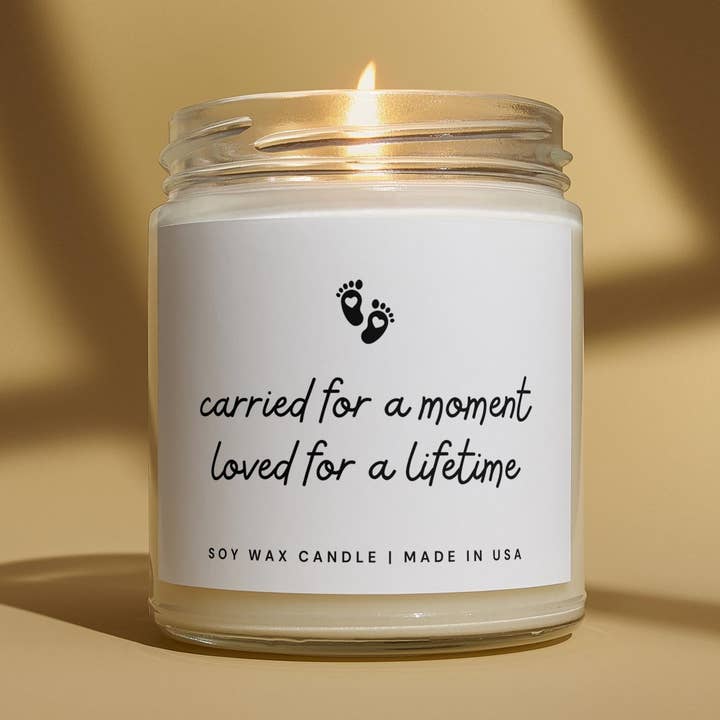 Miscarriage Memorial & Sympathy Angel Baby Candle Gift for wholesale by Scented Serenade