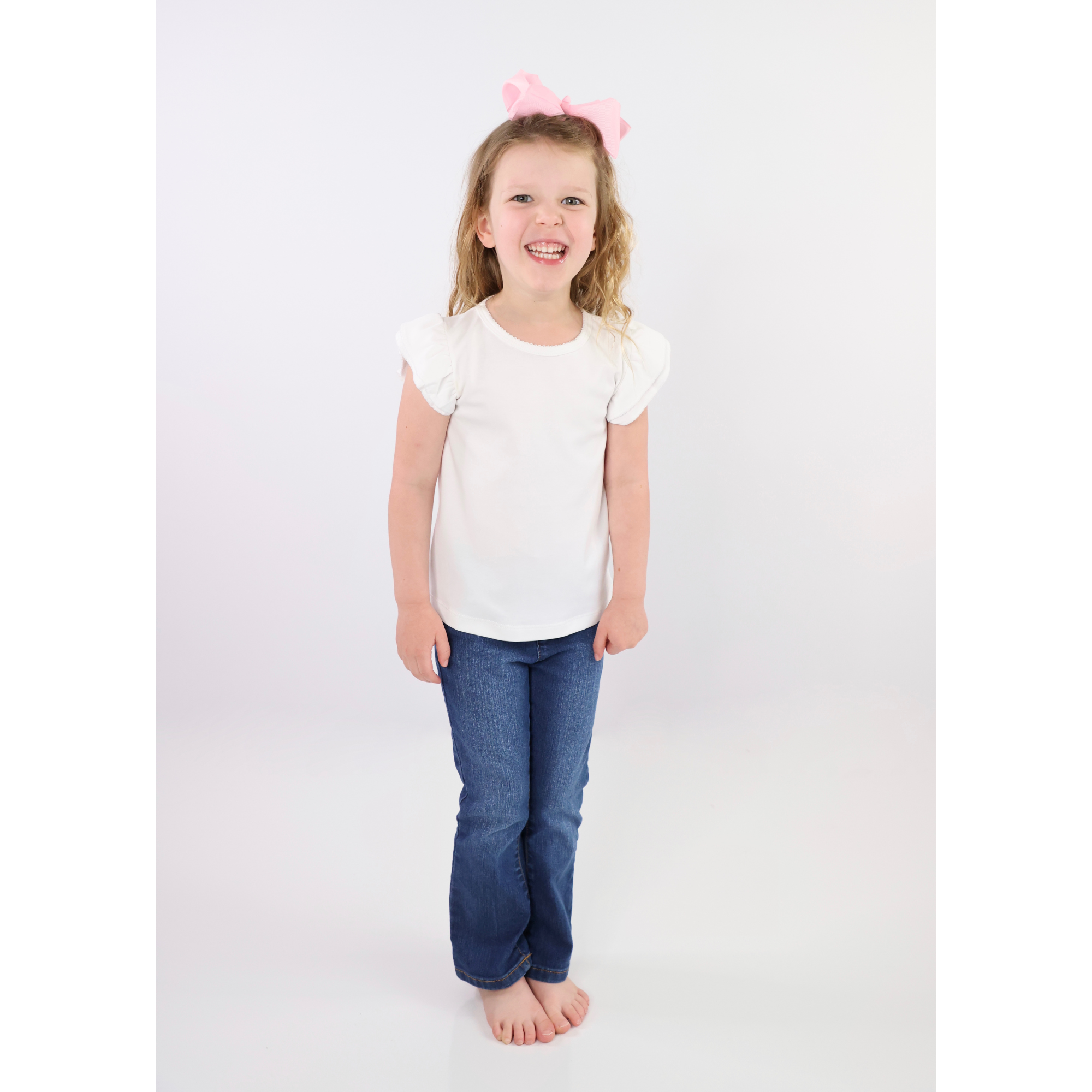 MARCELA - Wholesale T-Shirt - Kids - Double Ruffle Kids Sleeve Shirt7