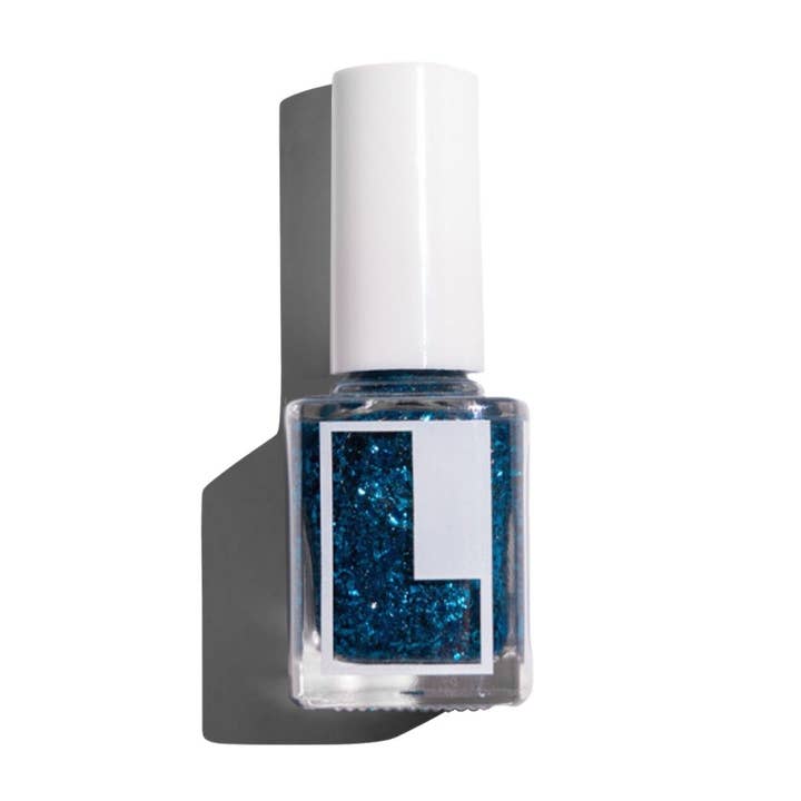 Loud Babbs - Wholesale Nail Polish - Wynette Cerulean Shredded Glitter Nail Polish