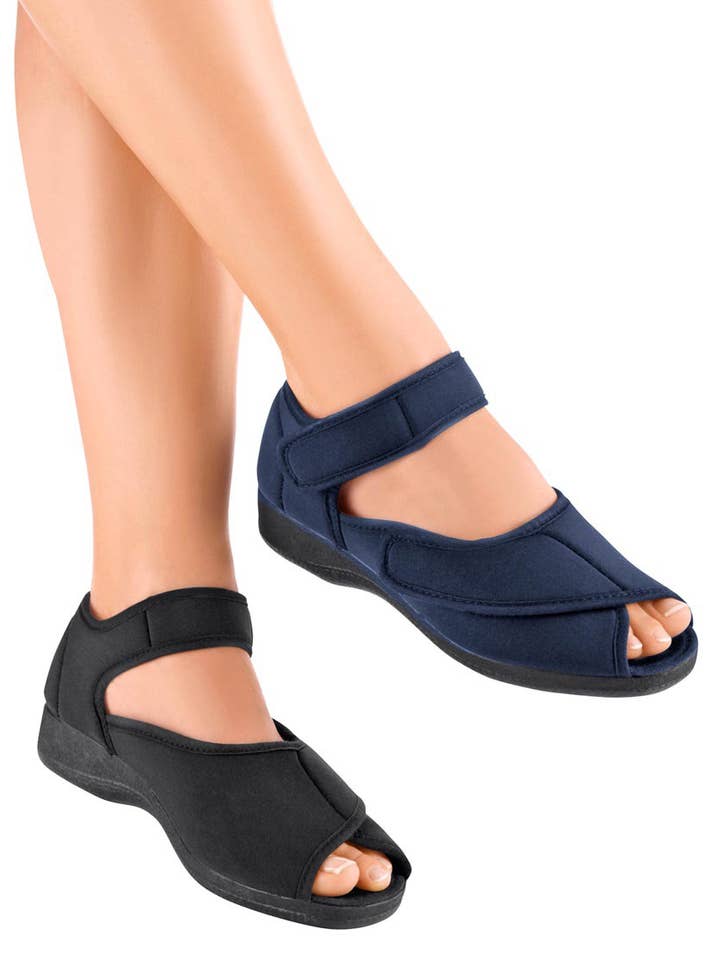 Sandal Black bio sneaker with velcro Gaviota for wholesale by Haikon Hada (Calzame, Alster Komfort, Timoni)