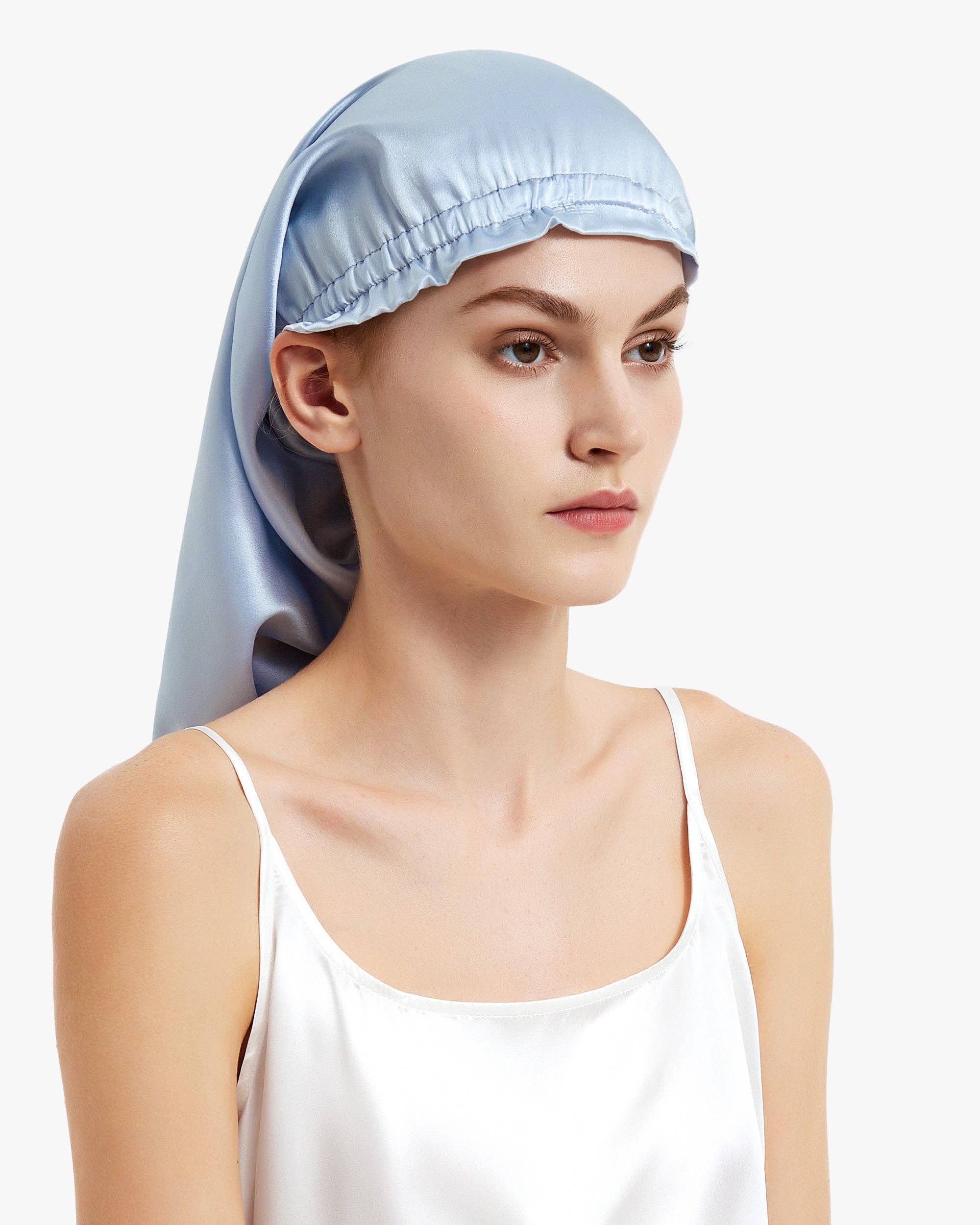 MommeSilk - Wholesale Sleep Cap / Bonnet - Women's - 22 MM - Pure Long Silk Hair Bonnet17