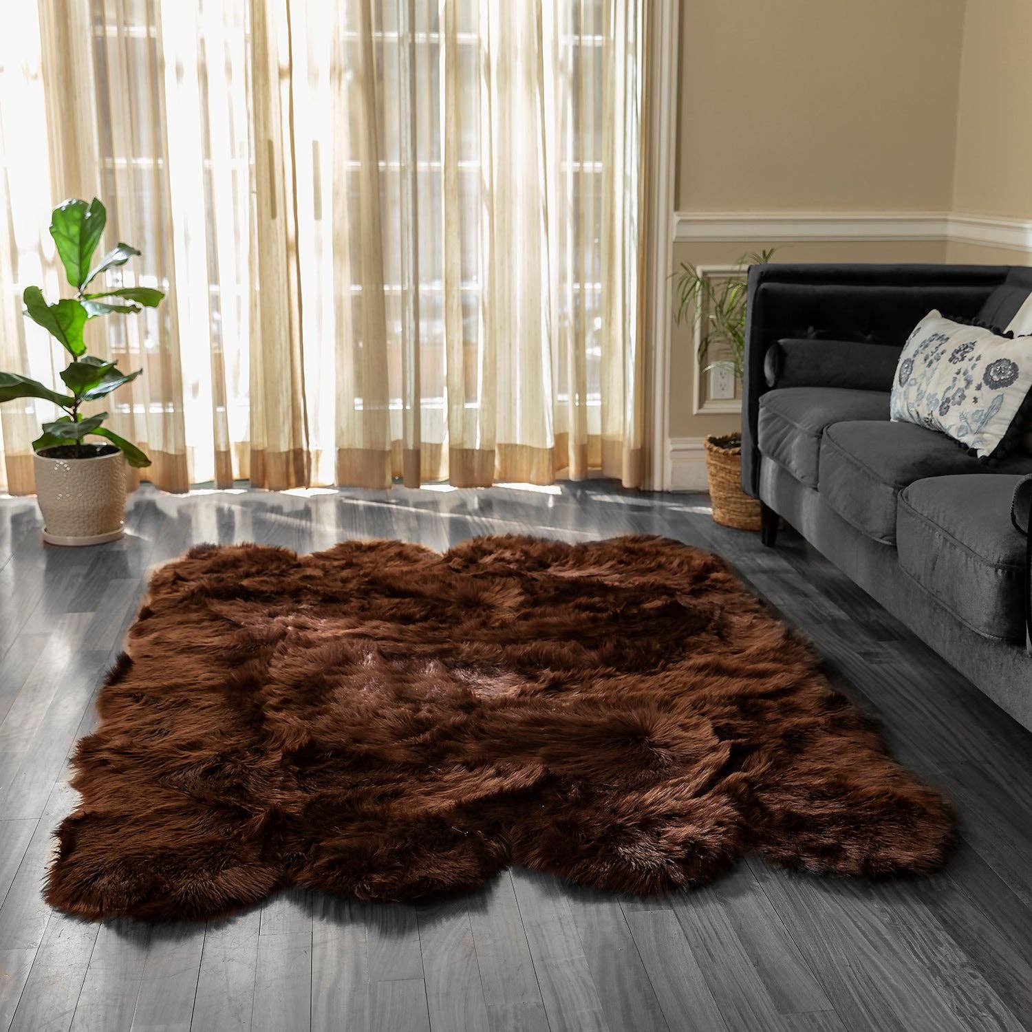 Walk on Me - Wholesale Area Rug - Faux Fur Super Soft and Silky Area Rug Witn Non Slip Backing and Machine Washable11