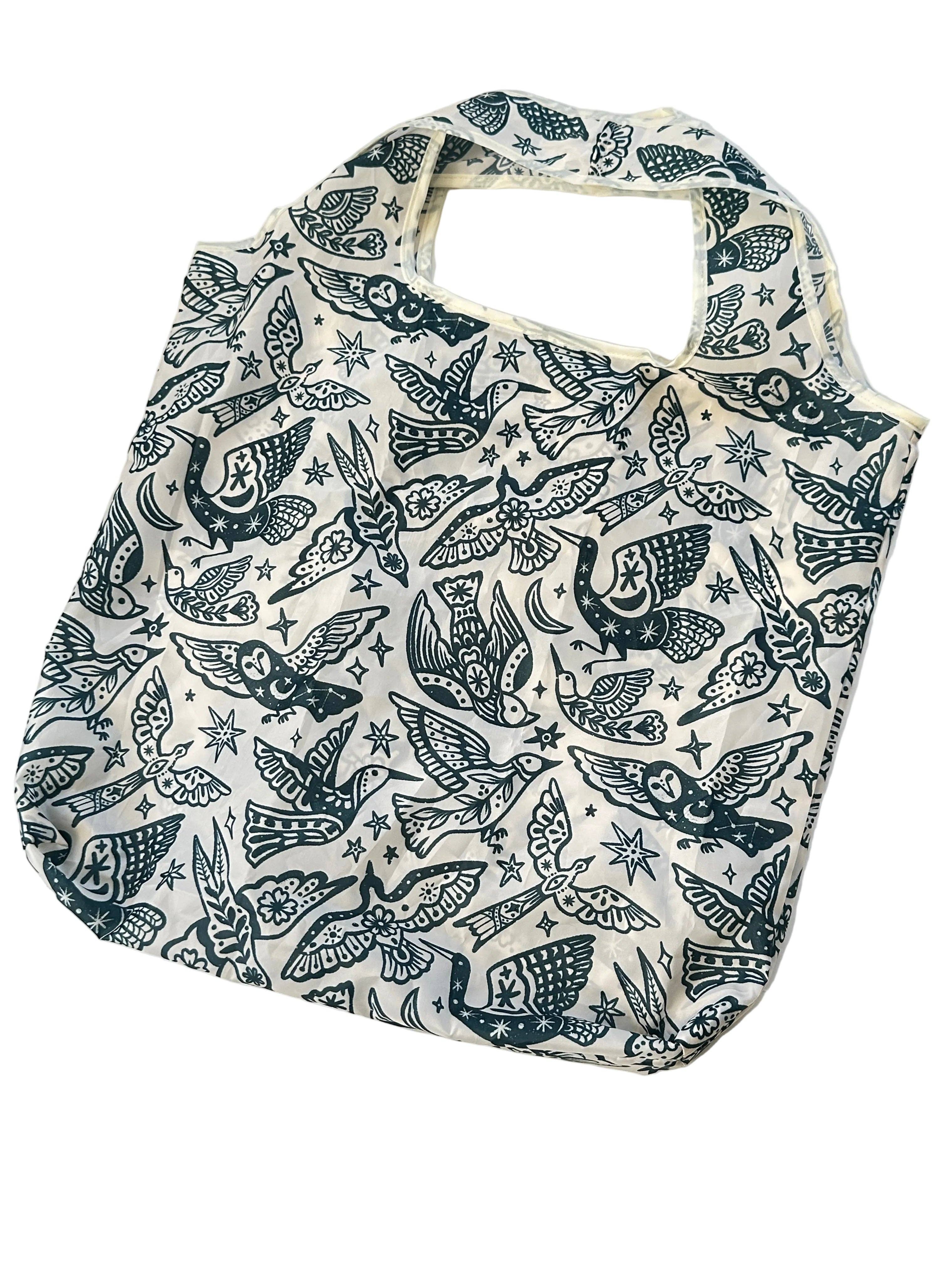 liadelyonart - Wholesale Grocery/Shopping Bag - Boho Bird Reusable Tote Bag7