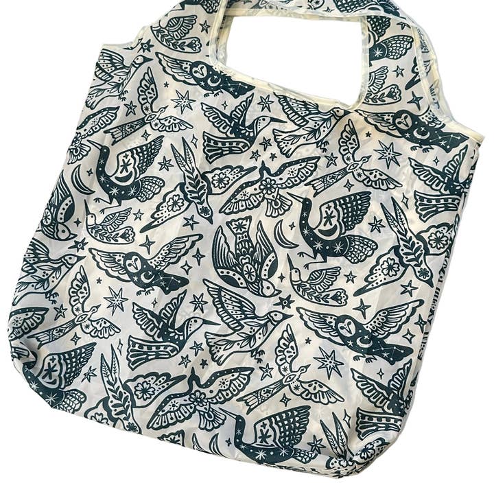 liadelyonart - Wholesale Grocery/Shopping Bag - Boho Bird Reusable Tote Bag7