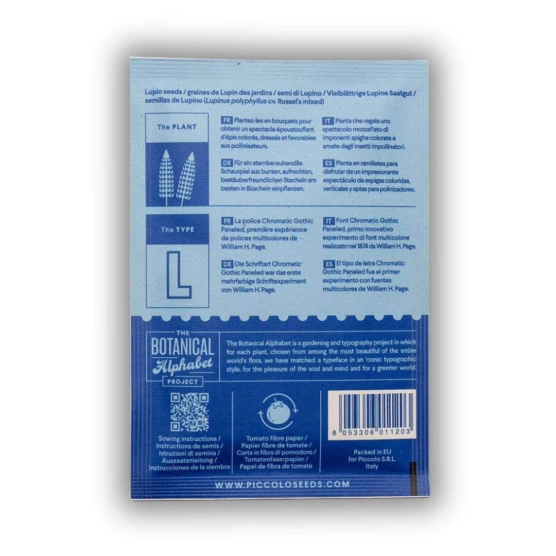 Piccolo Seeds - Wholesale Plant Seeds - L - Lupin1