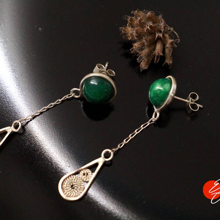 “Droplet” ear studs for wholesale by Etcaetera Création