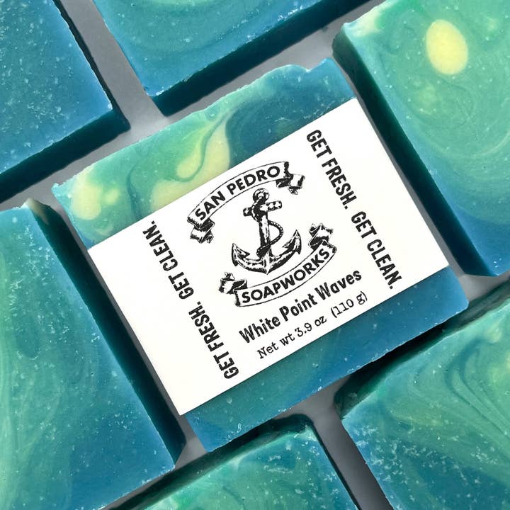 White Point Waves Barzeep voor wholesale door San Pedro Soapworks
