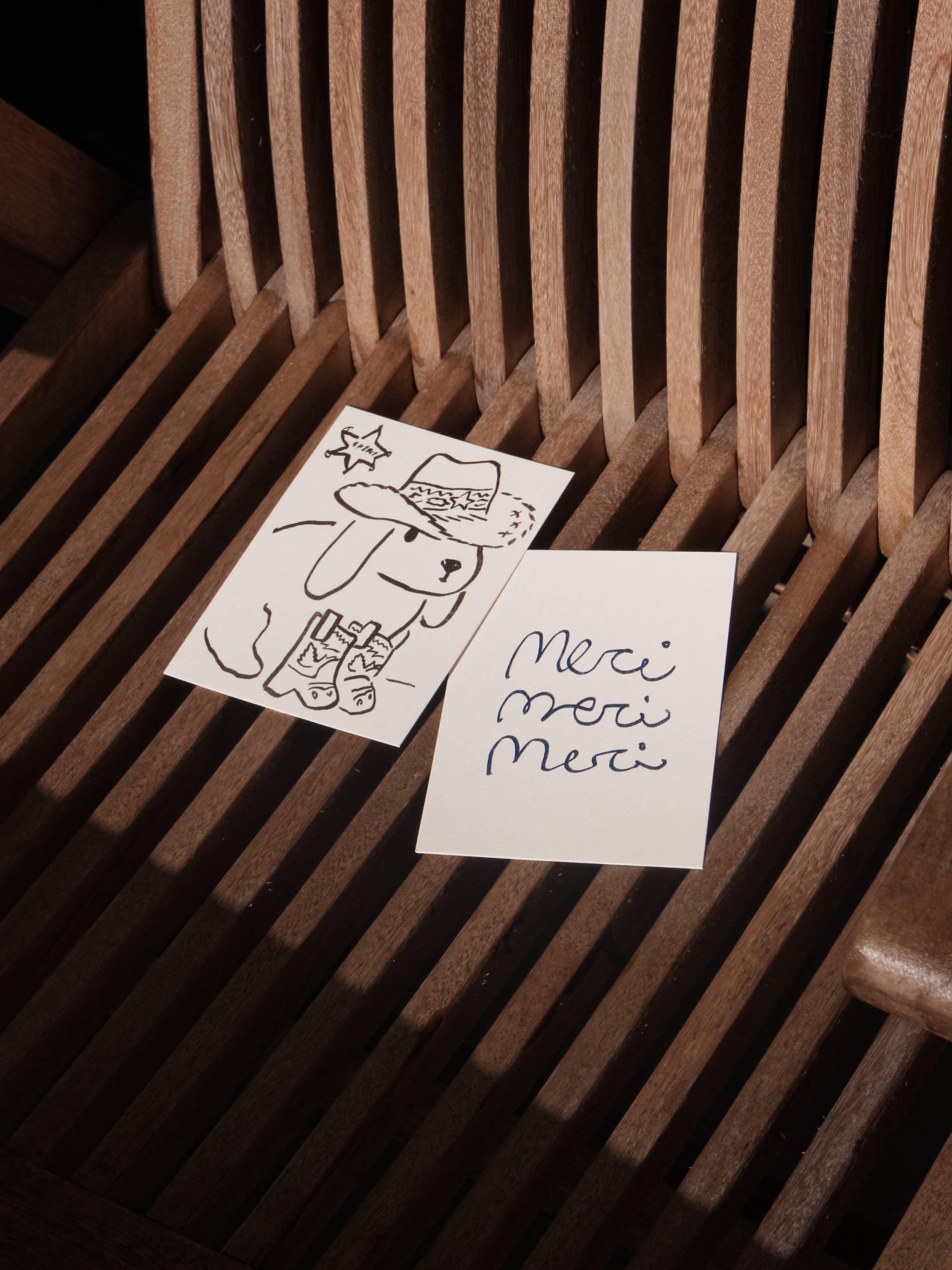 L'Atelier Samedi - Wholesale Postcard - Postcard Sheriff Bunny (Risograph) | Easter1