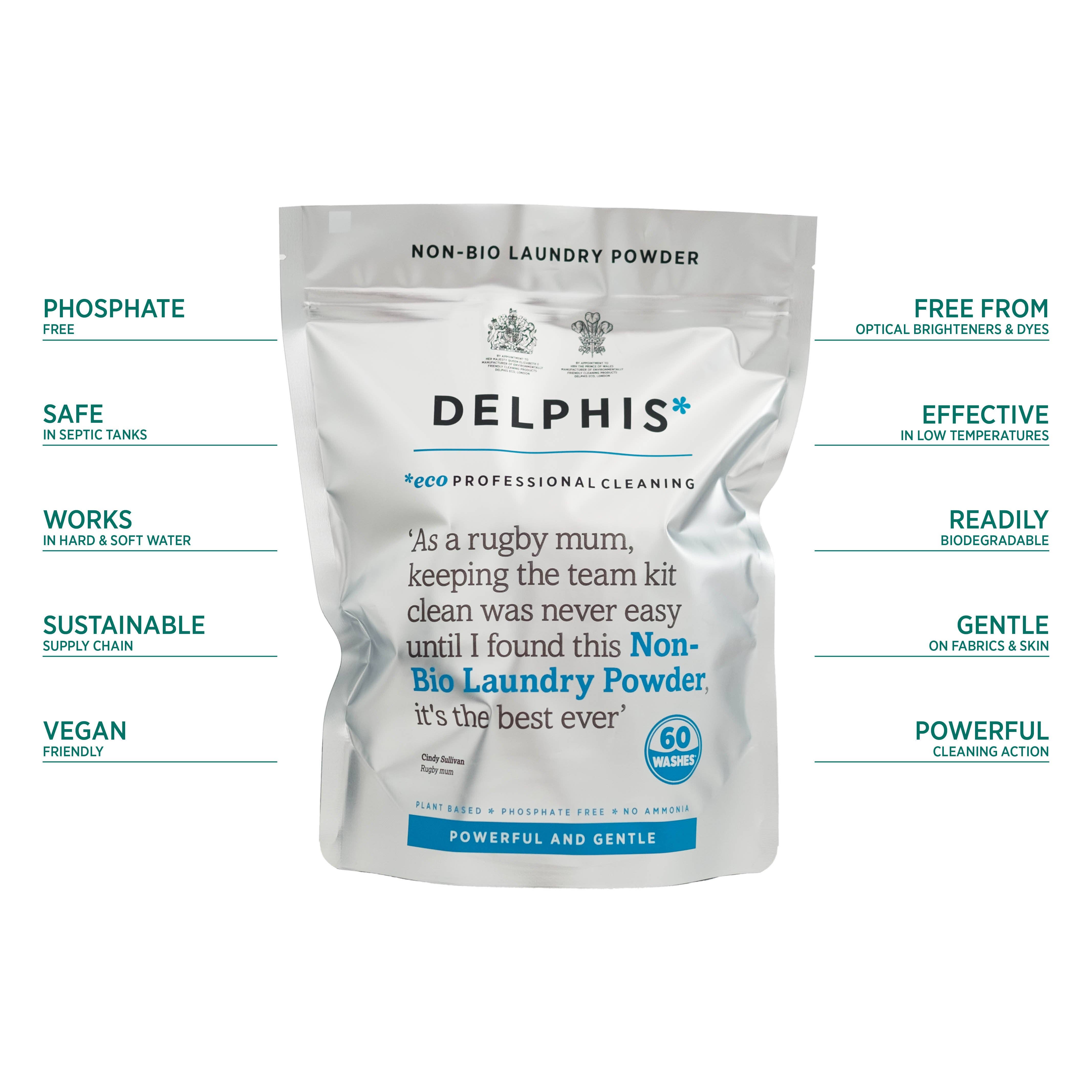Delphis Eco - Wholesale Laundry detergent powder/pods - Non-Bio Laundry Powder 1.2kg + Collector's Refill Tin1
