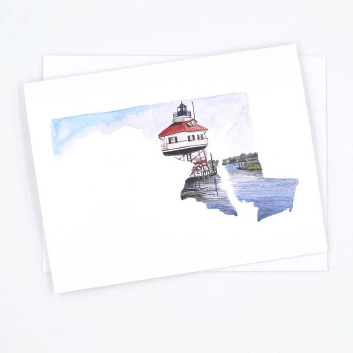 Maryland Notecard Set for wholesale by Rachel Alvarez Art