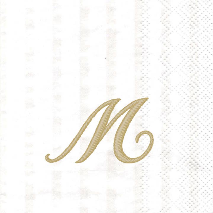 Paper Guest Towels 16 count Monogram M for wholesale by Boston International