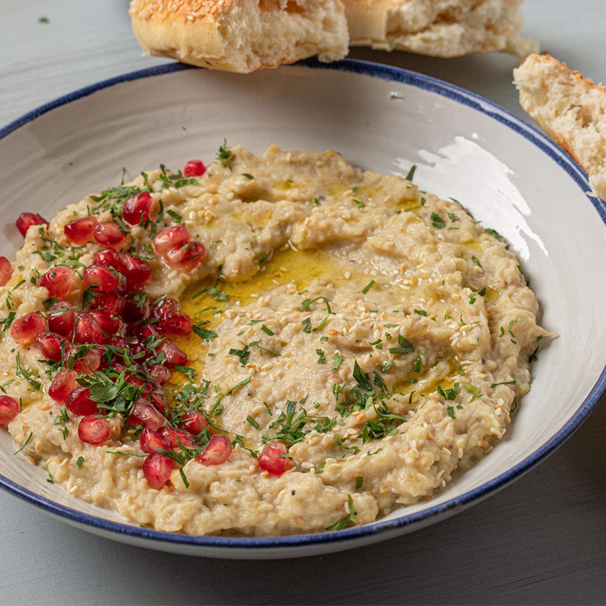 Med Cuisine – wholesale Shelf-stable prepared meal – Roasted Aubergine Puree - 390GR3