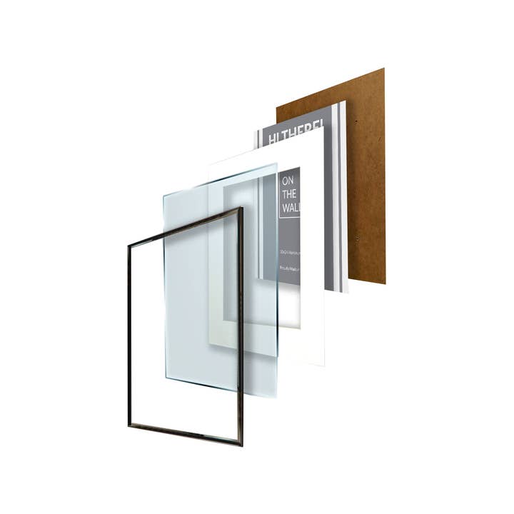 On The Wall Frames - Wholesale Picture frame - 8x10 Satin Black Metal Photo Frame4