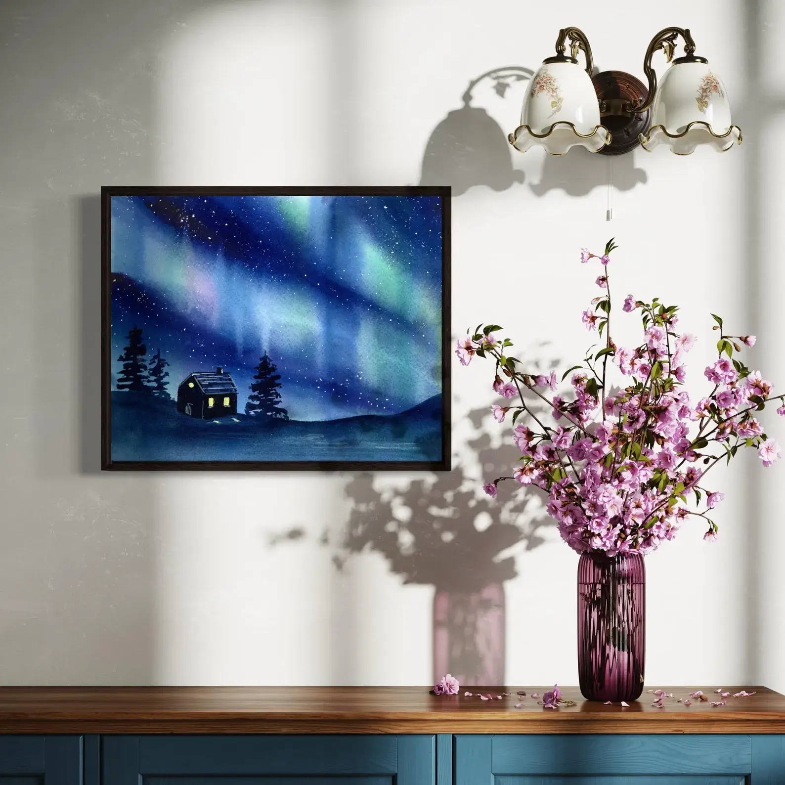 Pintalustika - Joyful Urban Illustrations - Wholesale Art Print - Northern Lights Illustration Art Print2