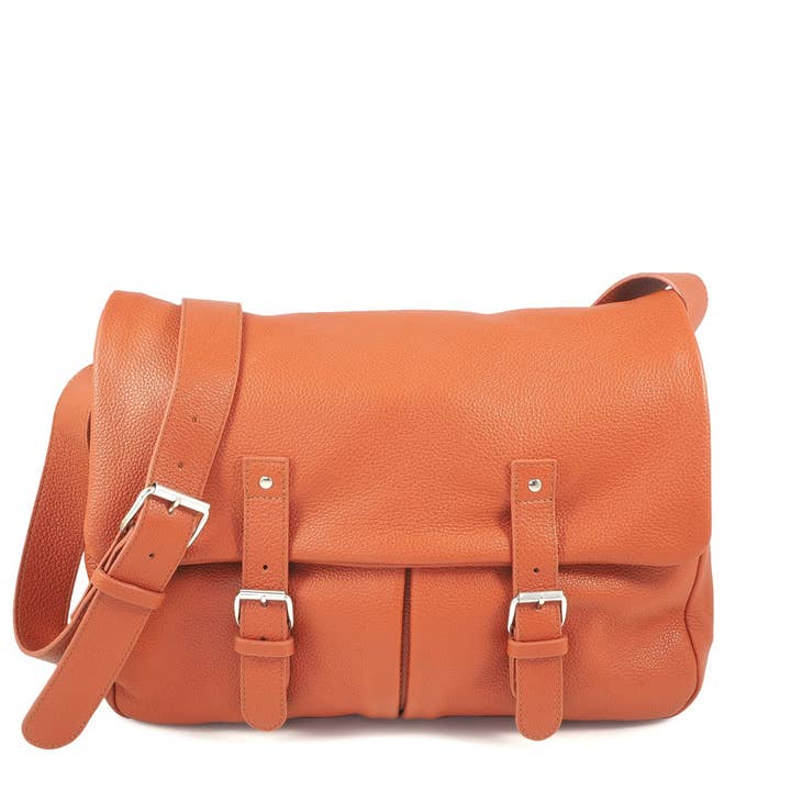 BONN 13 egern kornet læder messenger taske -size L for engroshandel hos C Oui