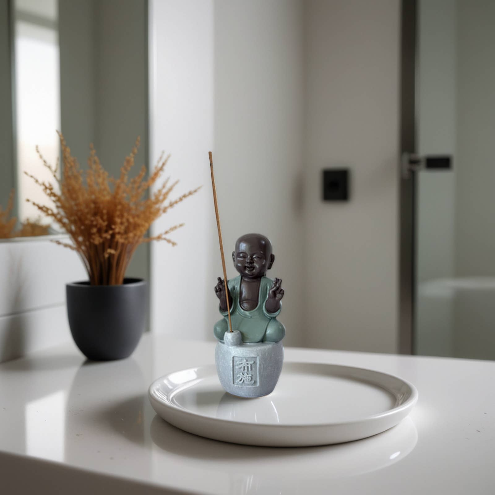 Zen'Arôme - Wholesale Ornament - Buddha Figurine Incense Holder Dana - Zen Meditation Buddha4