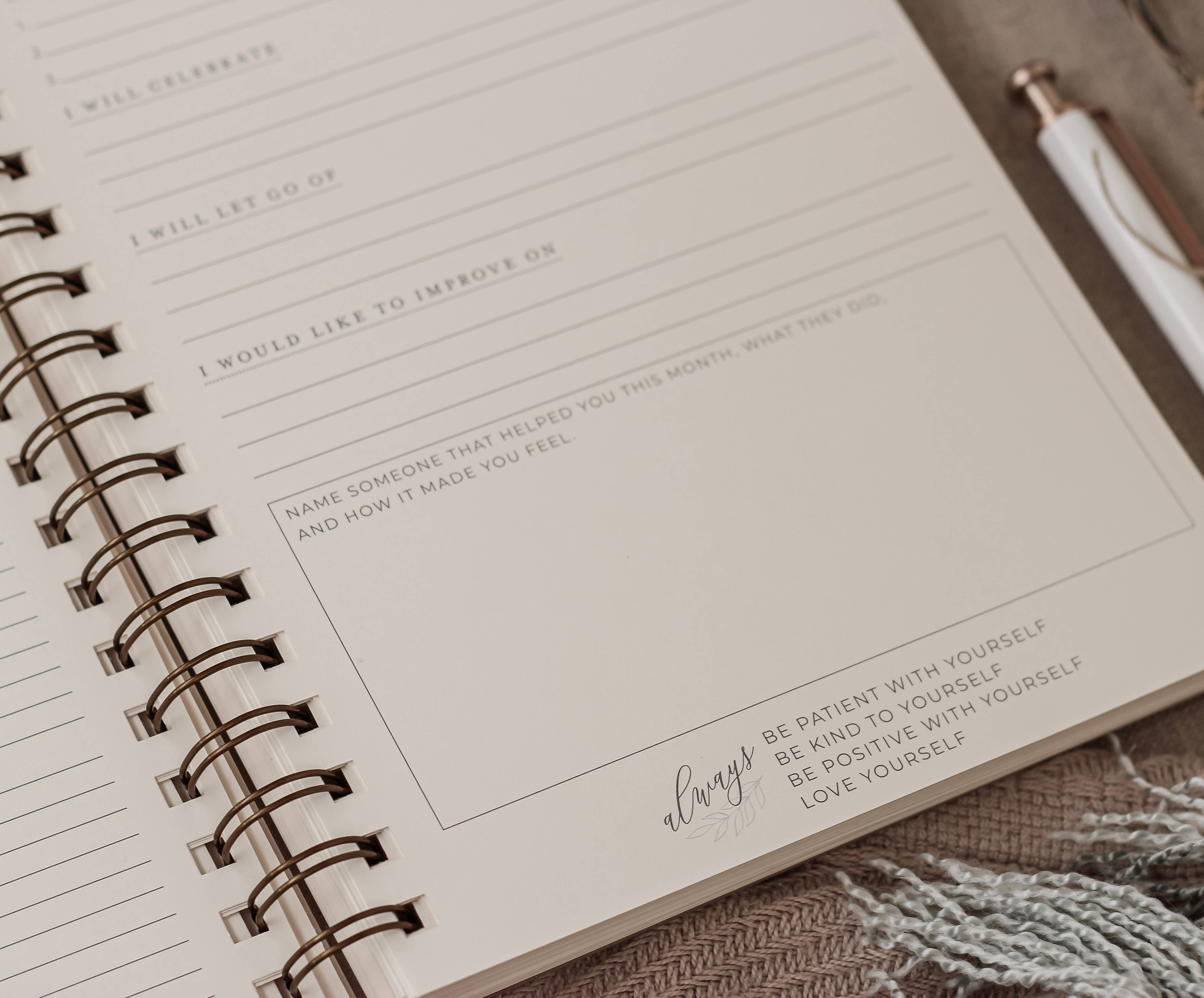 Jen Simpson Design - Wholesale Dagboek/agenda - Omring jezelf met Happiness Journal5