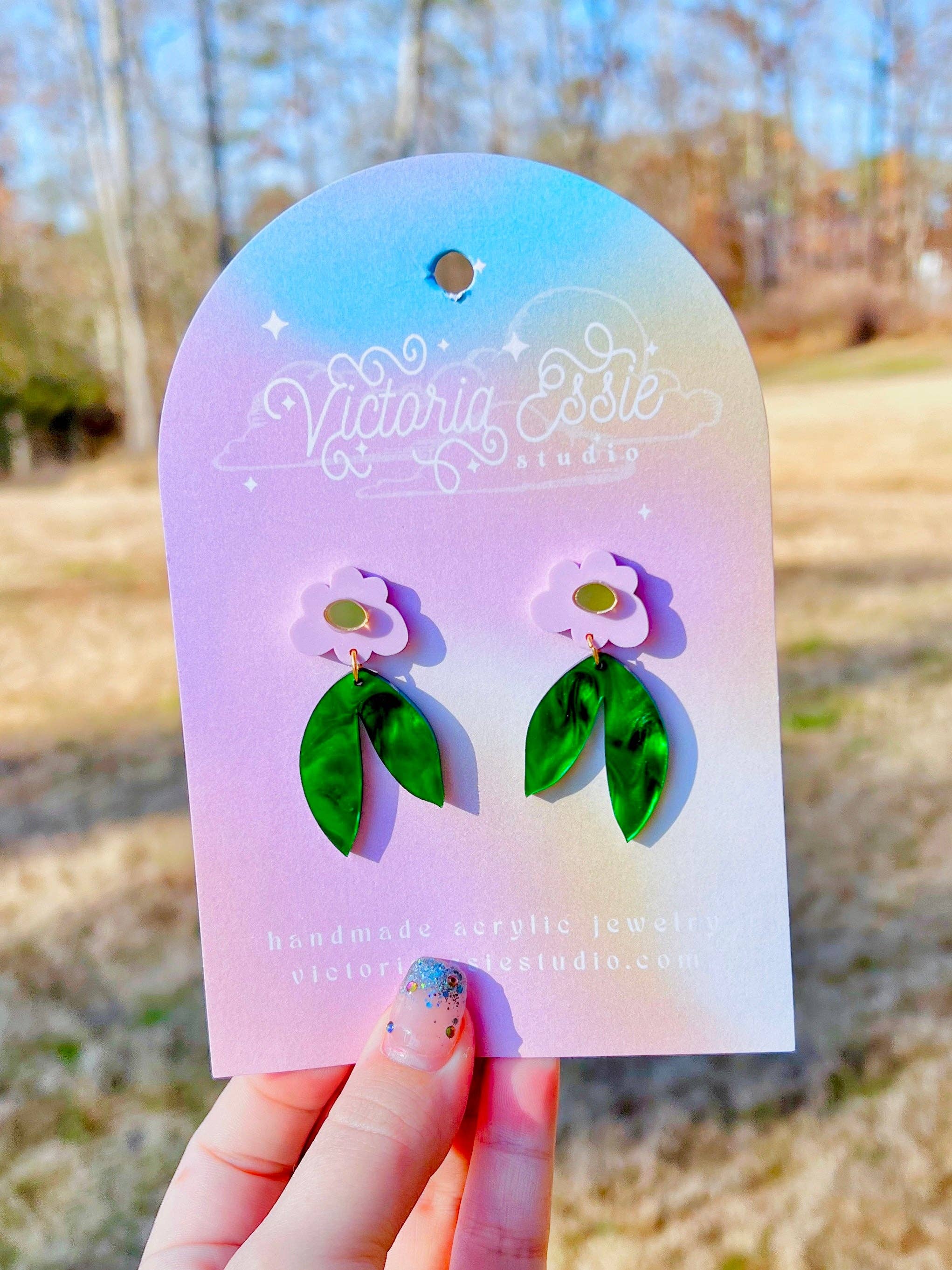 Victoria Essie Studio - Wholesale Dangle Earrings - Bloom Flower Earrings0