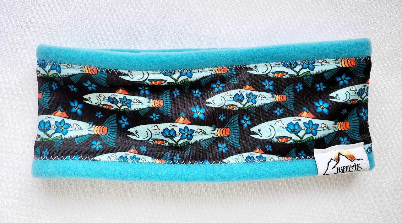 HappyAK Handmade Headbands and Neckwear - Vente Bandeau – femme - Bandeaux doublés en polaire (thème côtier) - Lot5