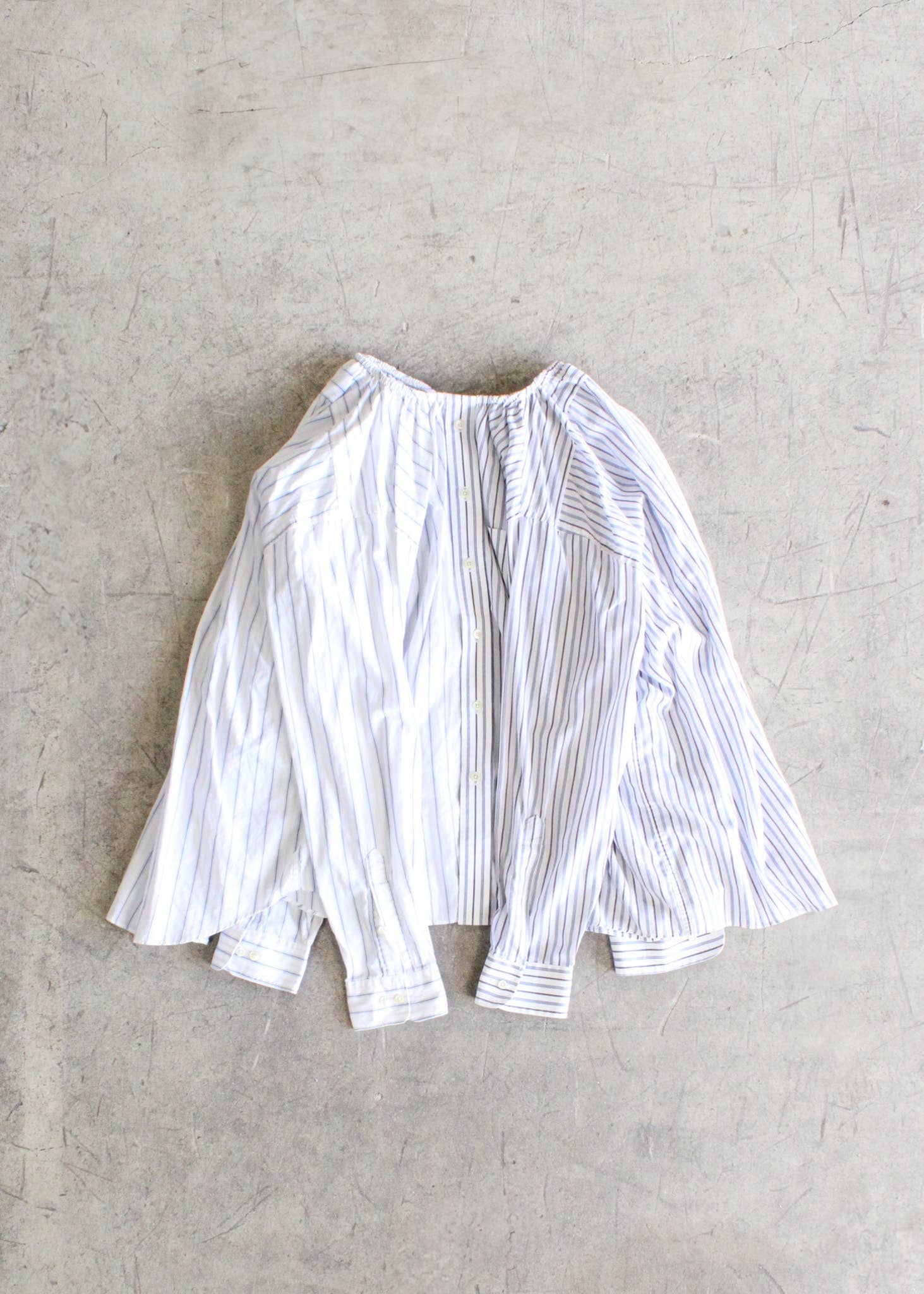 American Recycled Clothing - Wholesale Skirt - Women's - Striped Shirting Pieced Midi Skirt Bundle2