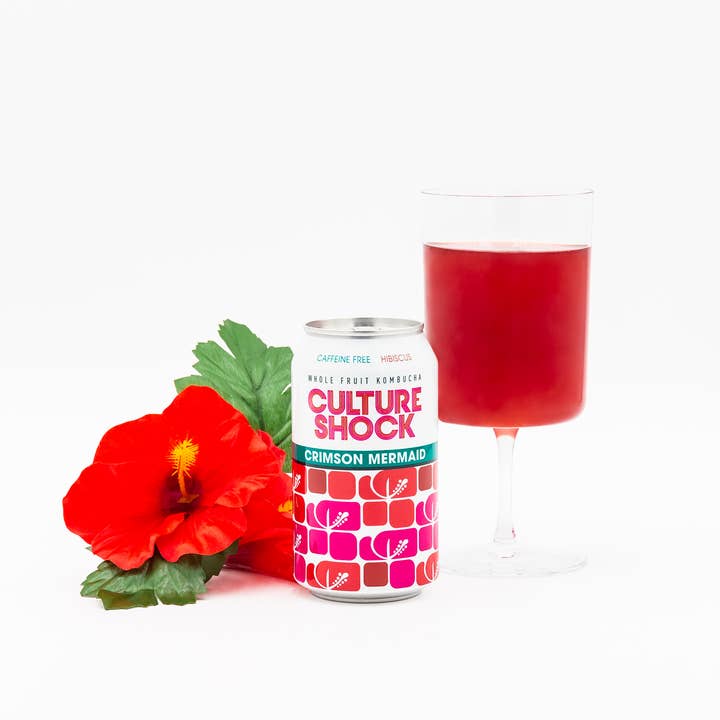 Culture Shock Brew - Wholesale Kombucha - Kombucha, Crimson Mermaid, caffeine free hibiscus