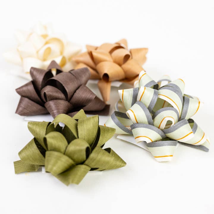 Wrappily Eco Gift Wrap Co. - Wholesale Bow - Gift Wrapping - Eco Gift Bows • Artisanal Natural Cotton • Neutral Tones
