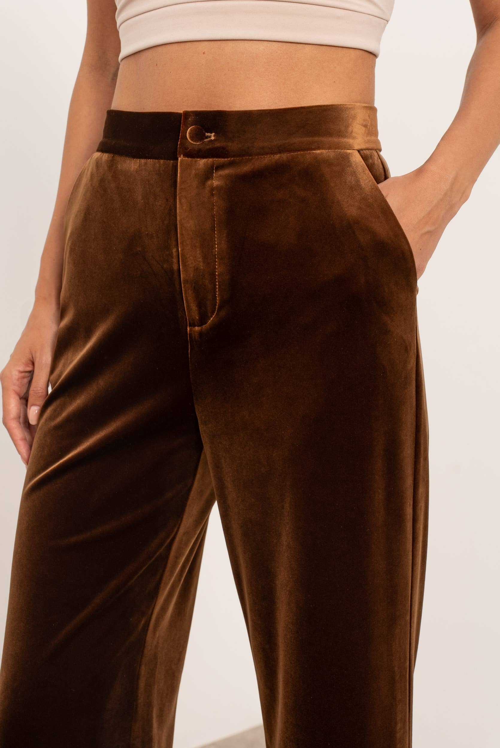 Attentif Paris - Vente Pantalon – femme - Pantalon Velours coupe droite36