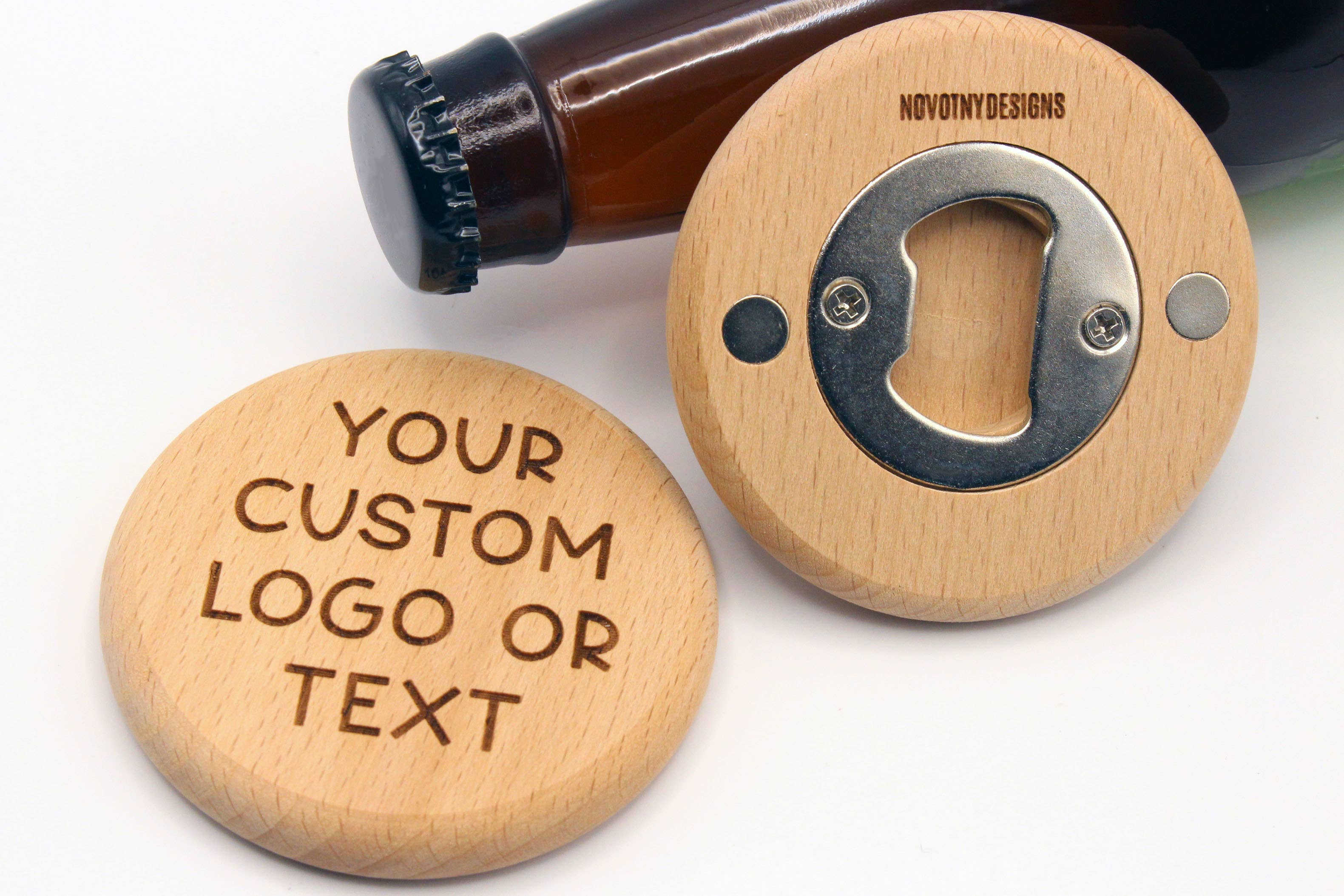 Novotny Designs - Wholesale Bottle/Wine Opener - Custom wood magnetic bottle opener6