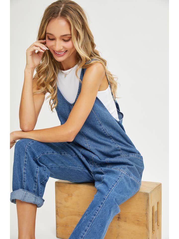 Sweet Lovely by Jen - Wholesale Jumpsuit - Women's - BESTSELLER ONE-AND-DONE DENIM JUMPSUIT3