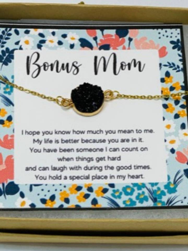 Gifts for second mom, Bonus mom gifts, Unbiological mom gifts, Gift ideas for someone like a mom, Step mom gift, Bonus mom necklace for wholesale by Little Happies Co