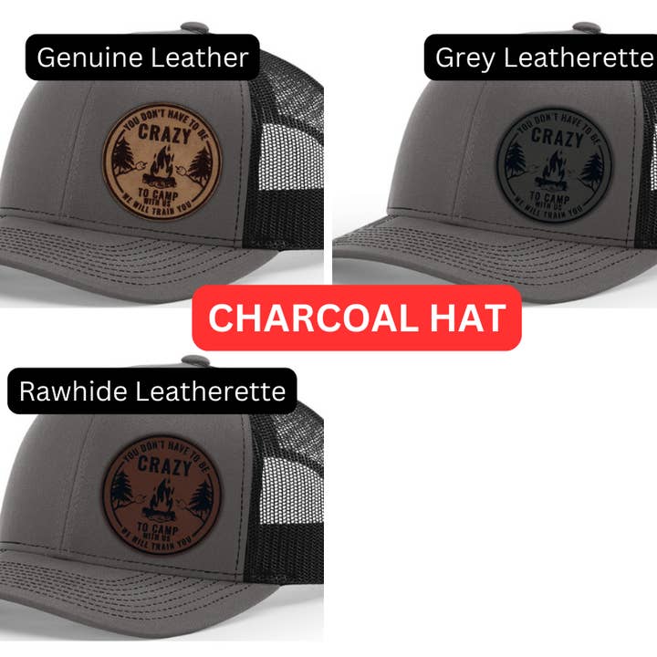 Don't Have to Be Crazy to Camp with Us Hat for wholesale by Sugar City Maker