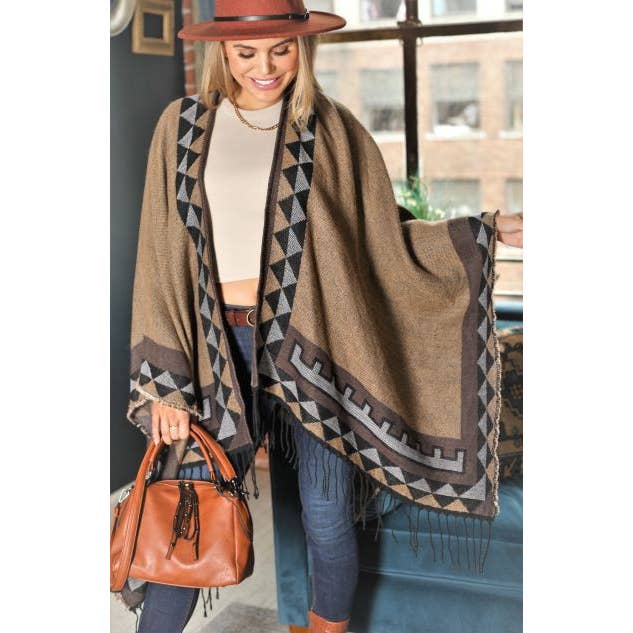 ACCITY - Wholesale Wrap - Women's - PATTERNED TRENDY FASHION SHAWL WRAP_CWASC00151