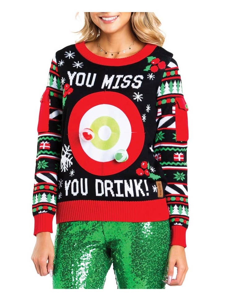 Tipsy elves drinking game 2025 sweater