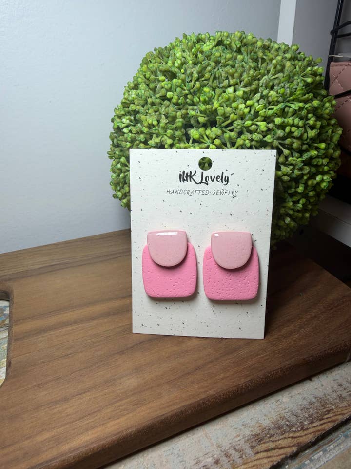 Pink Harmony Studs for wholesale by MK Lovely Boutique