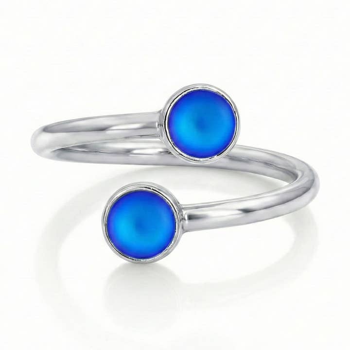 Small Double Ring for wholesale by LeightWorks - Aurora Crystal Jewelry