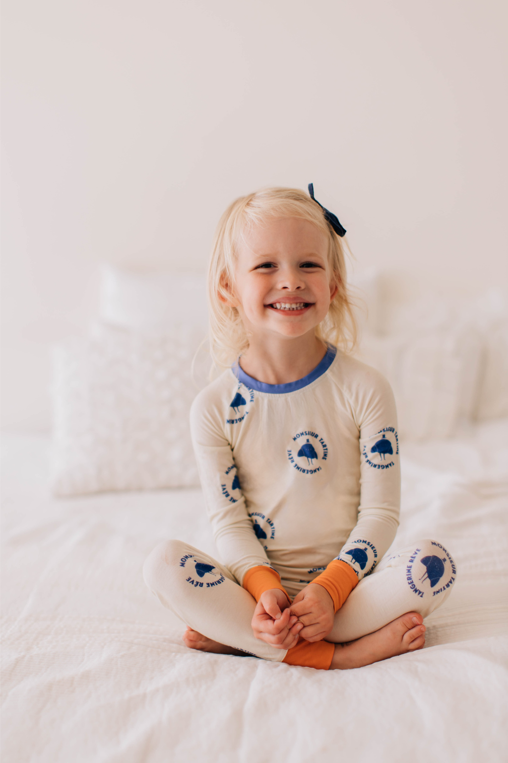 Tangerine Rêve - Wholesale Sleepwear Set - Kids - Monsieur Tartine Pajamas2