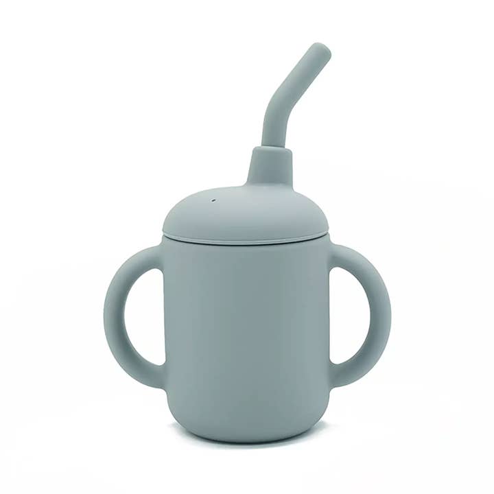 Allis Baby Silicone Sippy Cup with Straw and Handles for wholesale by Kiin Ltd