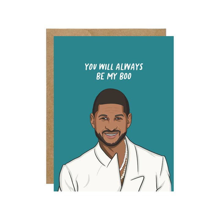 Simple Whimsy - Wholesale Love Card - Usher My Boo Pop Culture Card *SALE*