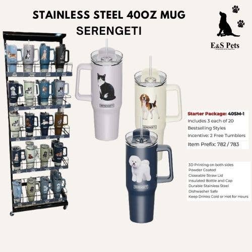E&S Pets - Wholesale Insulated Mug/Tumbler - 40 OZ TUMBLER STARTER PACKAGE8