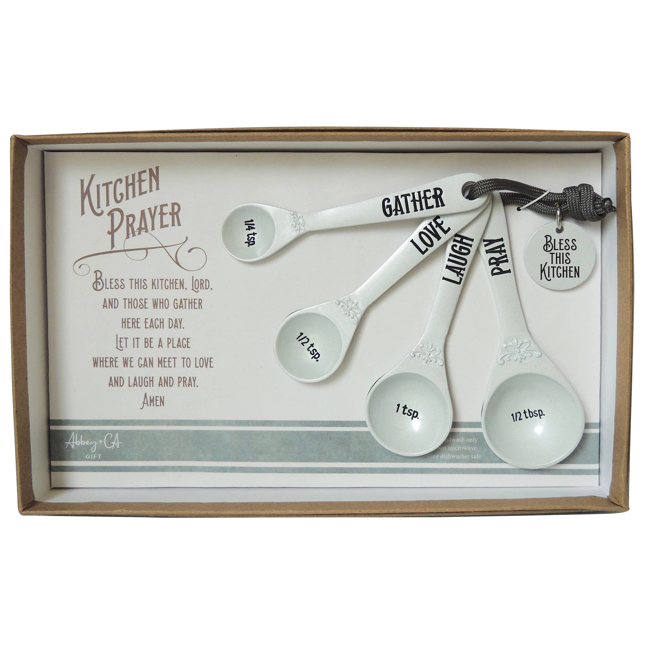 Abbey + CA Gift - Wholesale Measuring spoon - Kitchen Prayer Measuring Spoons1